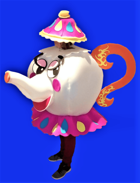 disfraz de Tetera sra potts Bella y Bestia