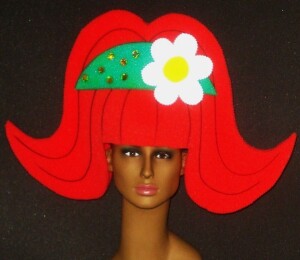 gorros de gomaespuma años 60 brillo