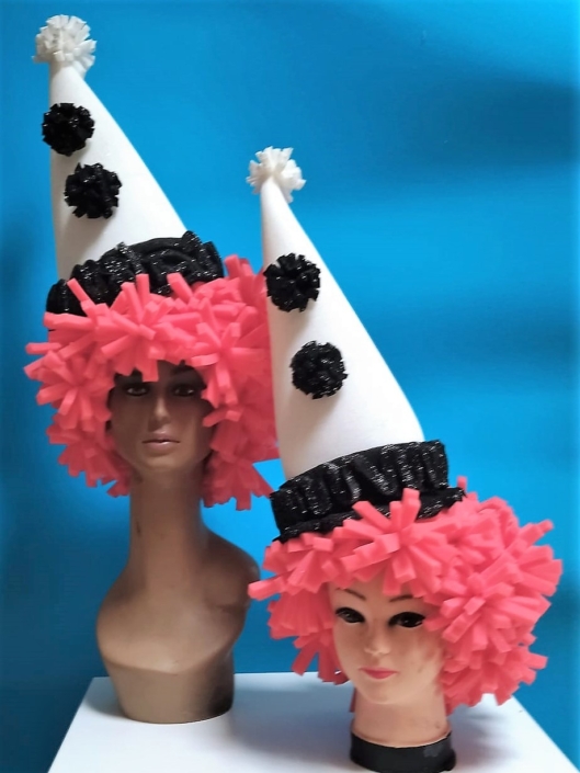 gorros de gomaespuma bonetes con pelo