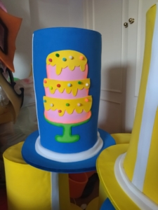 Gorros de gomaespuma Galeras azules para el Grand Prix de RTVE